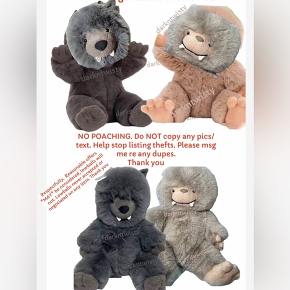 BNWT Jellycat Bo Bigfoot GREAT BASKET STUFFER! AUTH SALES RECEIPT - Picture 10 of 15